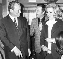Willy Brandt, Fred Bertelmann und Ruth Kappelsberger, 1972
